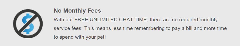 unlimited chat time with Petchatz