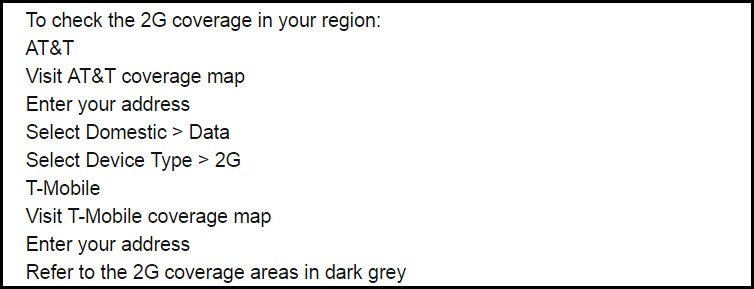 Pod 2 GPS 2G Coverage